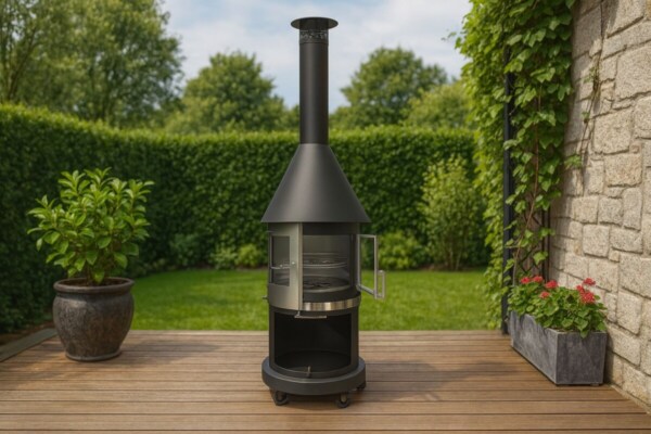 Firestar-DN-700-Swing-schwarz-Outdoor-Grillkamin