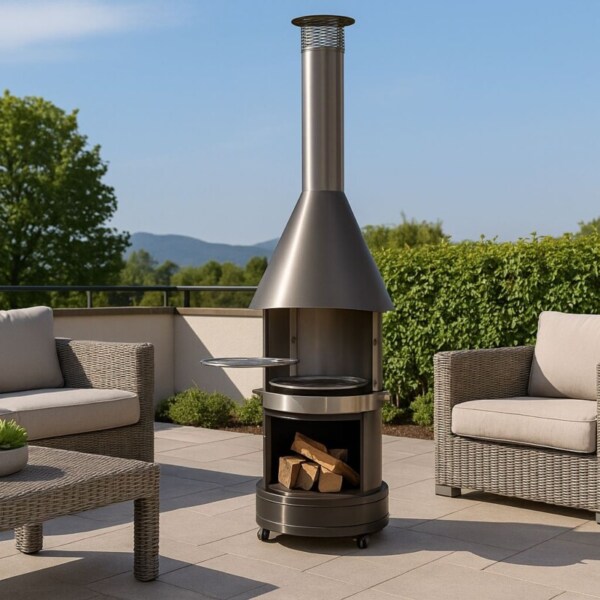 Firestar-Dn-700-Swing-Edelstahl-gebuerstet-Outdoor-Grillkamin-Garvens