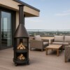 Firestar DN 700 Swing Glas dunkelgrau Outdoor Grillkamin