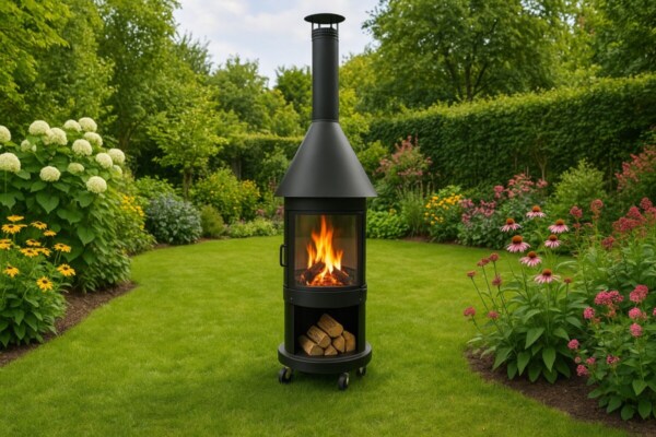 Firestar-DN-700-Swing-Glas-schwarz-Outdoor-Grillkamin-Garvens