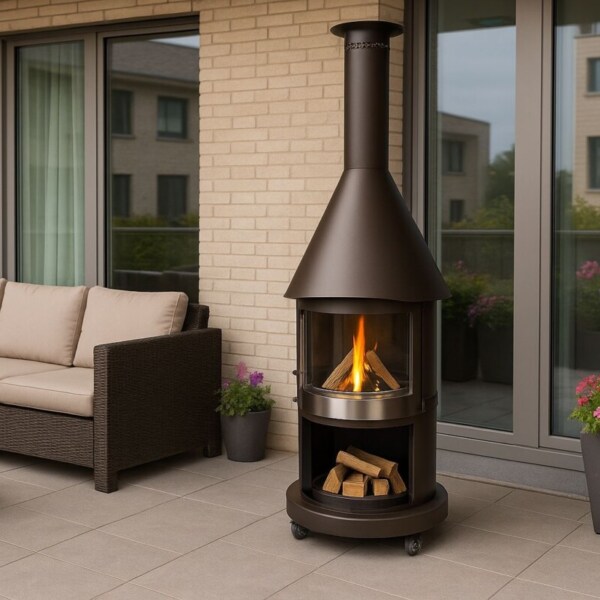 Firestar-DN-800-Braun-Metallic-Outdoor-Grillkamin-Garvens