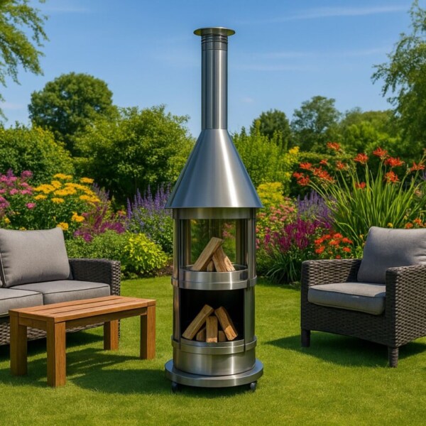 Firestar-DN-800-Edelstahl-gebuerstet-Outdoor-Grillkamin-Garvens