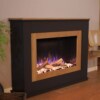 Elektrokamin PR6 schwarz-Eiche | Glow Fire | E-Motion 3D