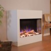 Elektrokamin Portia Mini weiß rechtsoffen | Glow Fire | E-Motion 3D