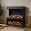 Glow Fire Elektrokamin PR17 grau E-motion Garvens