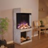 Elektrokamin PR12 Betonlook | Glow Fire | E-Motion 3D / Garvens