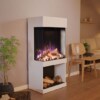 Elektrokamin PR12 weiß | Glow Fire | E-Motion 3D / Garvens