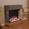 Elektrokamin PR13 grau | Glow Fire | E-Motion 3D / Garvens