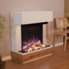 Elektrokamin PR13 weiß | Glow Fire | E-Motion 3D / Garvens