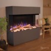 Elektrokamin PR16 grau | Glow Fire | E-Motion 3D / Garvens