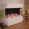 Elektrokamin PR16 weiß | Glow Fire | E-Motion 3D / Garvens