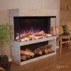 Elektrokamin PR17Betonlook | Glow Fire | E-Motion 3D / Garvens