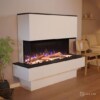Elektrokamin PR19 weiß-schwarz | Glow Fire|E-Motion 3D/Garvens